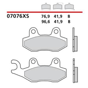 Pastiglie freno Brembo 07076XS