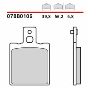 Pastiglie freno Brembo 07BB0106