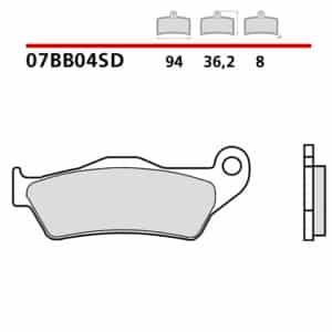 Pastiglie freno Brembo 07BB04SD
