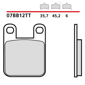 Pastiglie freno Brembo 07BB12TT