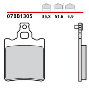 Pastiglie freno Brembo 07BB1305