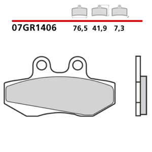 Pastiglie freno Brembo 07GR1406