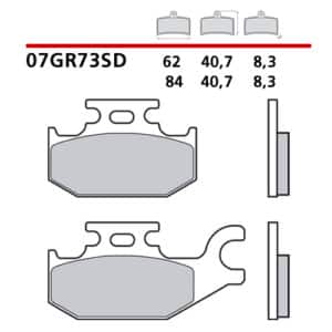 Pastiglie freno Brembo 07GR73SD