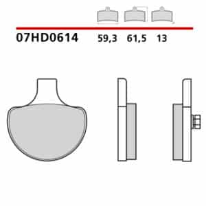 Pastiglie freno brembo 07HD0614