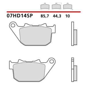 Pastiglie freno Brembo 07HD14SP