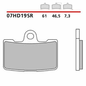 Pastiglie freno Brembo 07HD19SC