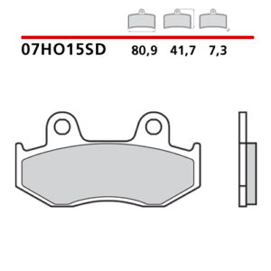 Pastiglie freno Brembo 07HO15SD