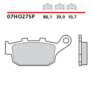 Pastiglie freno Brembo 07HO27SP