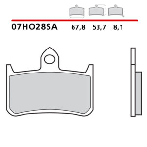 Pastiglie freno Brembo 07HO28SA