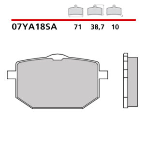 Pastiglie freno Brembo 07YA18SA
