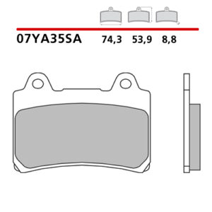 Pastiglie freno Brembo 07YA35SA