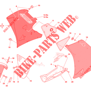 Retina sx semicarena Ducati 46011051B
