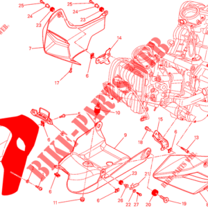 Puffer supporto paracoppa Ducati 70010621A