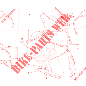 Dado elastico fiss. carene Ducati 75010281A
