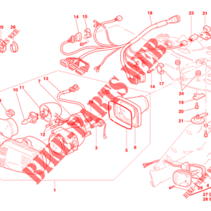 Piastrina per cablaggio Ducati 82710951A