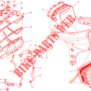 Supporto clip airbox Ducati 8501A701A