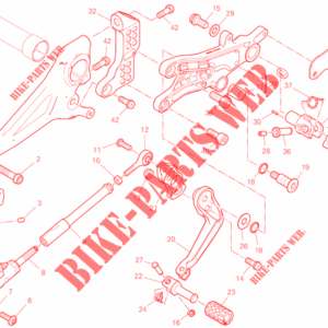 Perno pedale cambio Ducati 96211251A