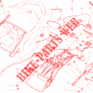 Indicatore di direzione sx/post.dx Ducati 53010224A