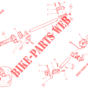 Morsetto posteriore Ducati 36012172AA