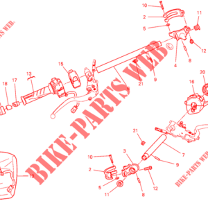 Morsetto anteriore destro Ducati 36012711AA