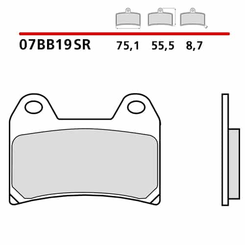 Pastiglie freno Brembo 07BB19SR