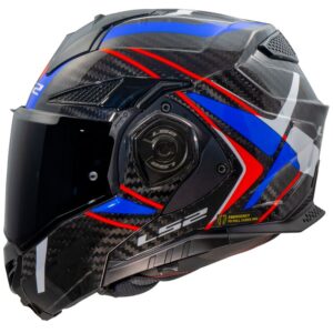 Casco LS2 FF901 Advant X Carbon Future II White Blue Taglia L