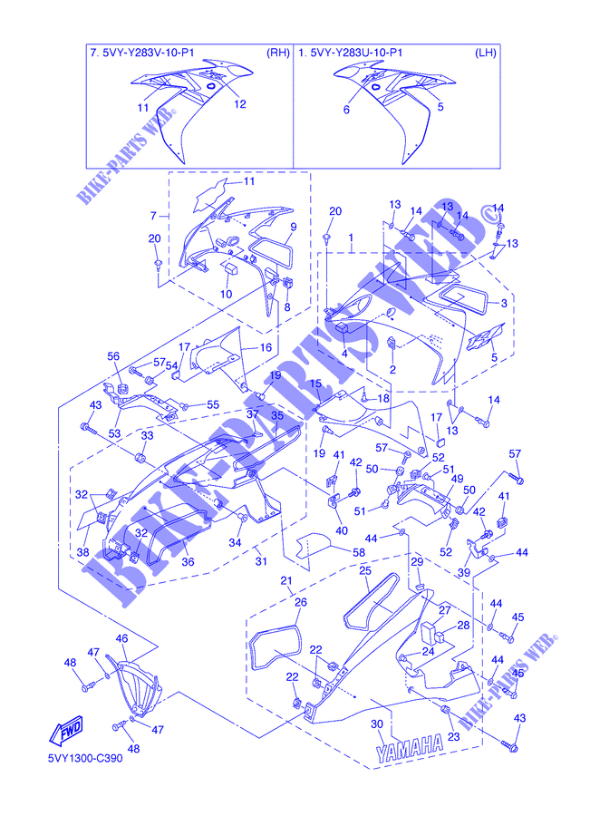 Emblema Yamaha Yamaha 5JJ-2153E-20