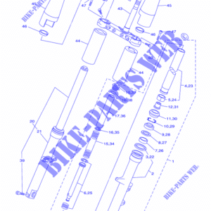 Guarnizione cuscinetto sterzo FZR750R Yamaha 3FV-23462-00