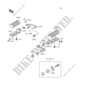 Pin 12x37 Kawasaki 92043-1641