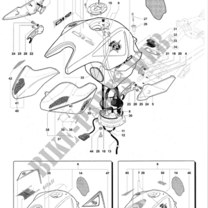 Decal "MV" per serbatoio MV Agusta 80A098832