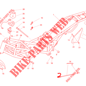 Emblema sinistro Monster 695 Ducati 43611751A