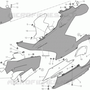 Carena inferiore sinistra Ducati 48019271BA