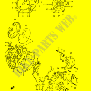 Guarnizione coperchio frizione Suzuki 11482-44H00