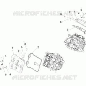 Guarnizione coperchio testa compl. Aprilia 879532