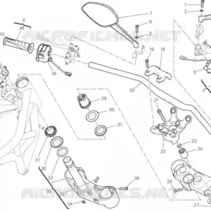 Cuscinetto sterzo ntn Ducati 70241232A