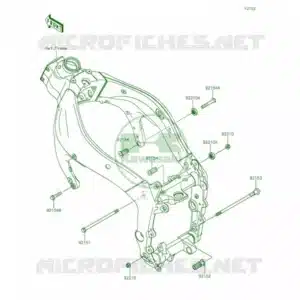 Moer nut, 18MM Kawasaki 92210-1203