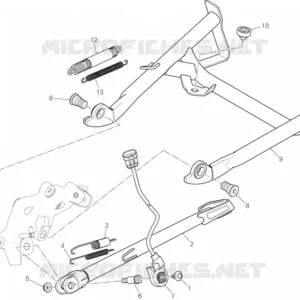 Vite fulcro cavalletto centrale Ducati 77919891AA