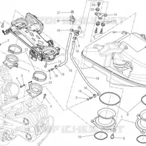 Collettore aspirazione Ducati 14010731A