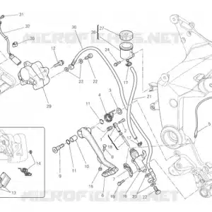 Perno leva cambio Ducati 82111701B