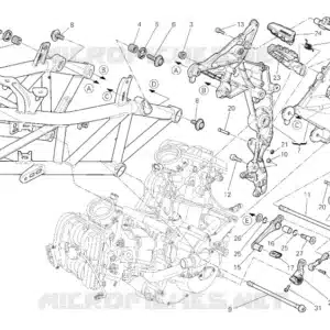 Rosetta perno pedale cambio Ducati 85211511A