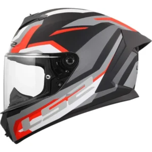 Casco LS2 FF820 Rapid III Hyper Matt Black Red Taglia S