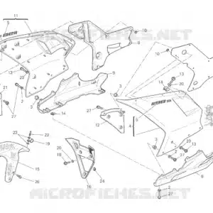 Emblema 1198S Ducati 43711861B