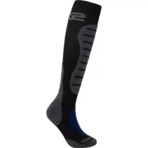 Calza lunga invernale Six2 MOT2 Merinos Taglia II Colore Nero e Grigio