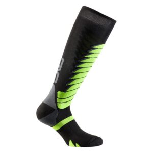 Calze al ginocchio racing Six2 Speed V3 Taglia II Colore Black/Green
