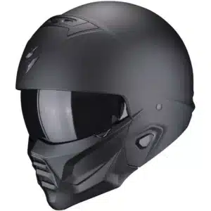 Casco Moto Jet Scorpion EXO-COMBAT II SOLID Nero Opaco Street Fight Taglia L