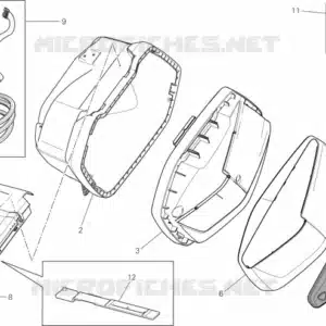 Gancio riportato rinforzato Ducati 69812301B