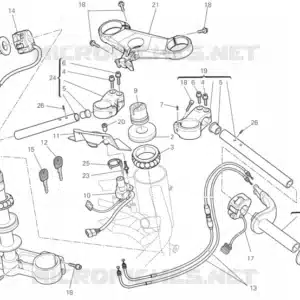 Tappo estremità semimanubrio Ducati 87210591A