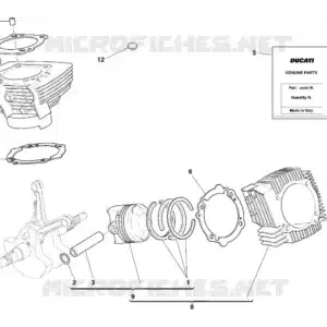 Guarnizione testa cilindro Ducati 78610641A