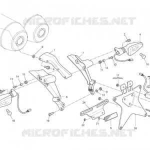 Indicatore di direzione posteriore destro Ducati 53010164A