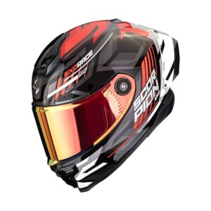 Casco Scorpion Exo-Race Air Kobra Taglia M Colore Nero e Rosso Glossy